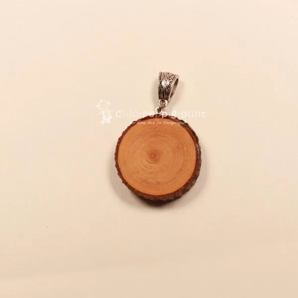 Kettenanhänger Holz Baumscheibe 3 cm Katze epoxidharz Unikat - kettenanhaenger modeschmuck holz rund scheibe katze (1)
